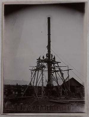 Imagen del vendedor de Collection of Seventeen Large Original Gelatin Silver Photographs Showing the Construction on Cape Bailov/Bayil in Baku. Ca. 1910s. a la venta por Globus Rare Books & Archives