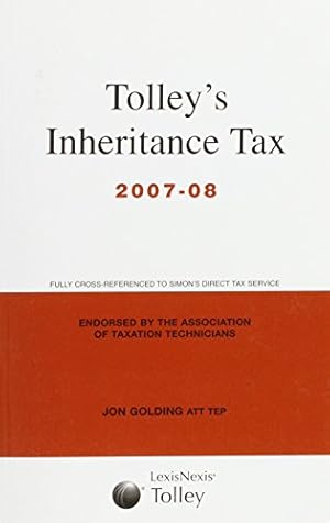 Image du vendeur pour Tolleys Inheritance Tax 2007-08 mis en vente par WeBuyBooks