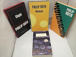 Imagen del vendedor de PACK 4 Libros de Philip Roth: Indignacin / Nmesis / Elega / Zuckerman encadenado (Primeras ediciones) a la venta por Libros Angulo