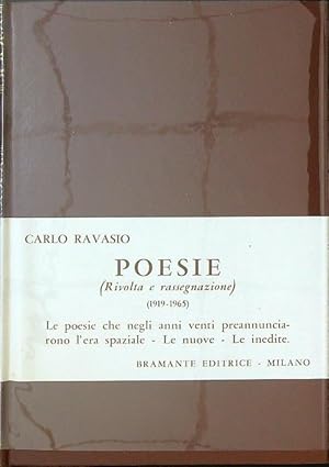 Imagen del vendedor de Poesie (Rivolta e rassegnazione) 1919 - 1965 a la venta por Librodifaccia