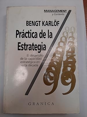 Image du vendeur pour Practica de la estrategia mis en vente par Libros nicos