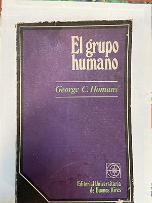 Bild des Verkufers fr El grupo humano zum Verkauf von Libros nicos