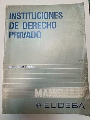 Seller image for Instituciones de derecho privado for sale by Libros nicos