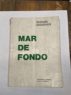 Seller image for Mar de fondo for sale by Libros nicos