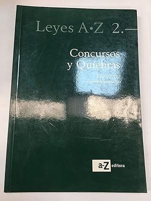 Seller image for Concursos y quiebras. Leyes A.Z 2 for sale by Libros nicos