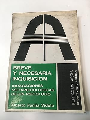 Immagine del venditore per Breve y necesaria Inquisicion venduto da Libros nicos