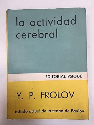 Imagen del vendedor de La actividad cerebral a la venta por Libros nicos