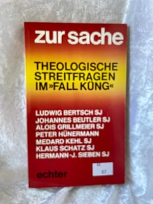 Immagine del venditore per Zur Sache. Theologische Streitfragen im Fall Kng venduto da Antiquariat Jochen Mohr -Books and Mohr-