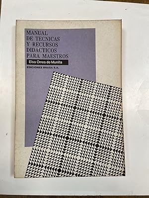 Seller image for Manual de tecnicas y recursos didacticos para maestros for sale by Libros nicos