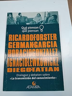 Seller image for La transmision del conocimiento for sale by Libros nicos