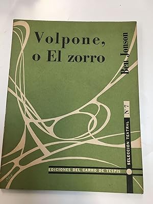Seller image for Volpone, o El zorro for sale by Libros nicos