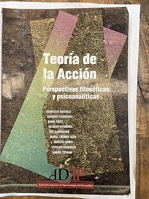 Imagen del vendedor de Teoria de la Accion a la venta por Libros nicos