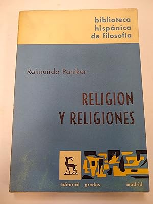 Imagen del vendedor de Religion y religiones a la venta por Libros nicos