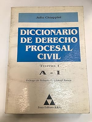 Seller image for Diccionario de derecho procesal civil tomo I A - I for sale by Libros nicos