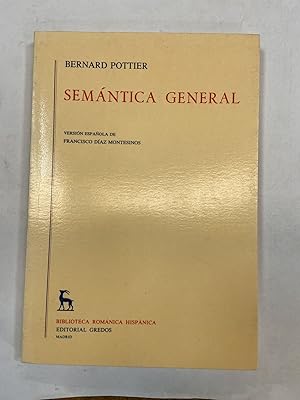 Seller image for Semantica general for sale by Libros nicos
