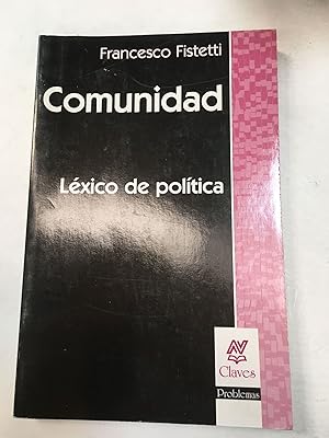 Seller image for Comunidad. Lexico de politica for sale by Libros nicos