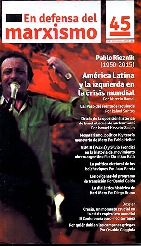 EN DEFENSA DEL MARXISMO Nr 45 - Ocubre 2015