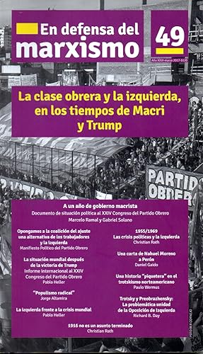 EN DEFENSA DEL MARXISMO Nr 49 - Marzo 2017