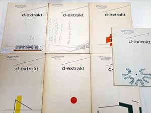 Bild des Verkufers fr d-extrakt, Konvolut von 7 Heften der Jahre 1970-71 zum Verkauf von Versand-Antiquariat Konrad von Agris e.K.