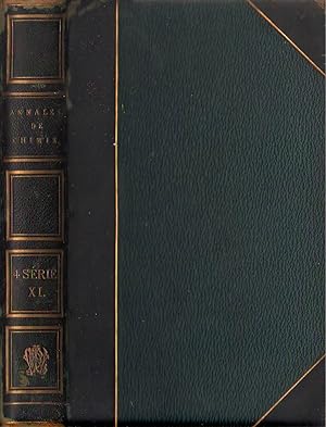 Seller image for Annales de chimie et de physique, quatrime srie, tome XI, anne 1867 for sale by PRISCA
