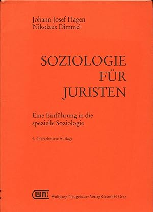 Seller image for Soziologie fr Juristen Eine Einfhrung in die spezielle Soziologie for sale by avelibro OHG