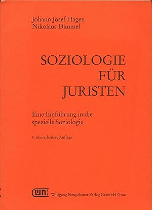 Bild des Verkufers fr Soziologie fr Juristen Eine Einfhrung in die spezielle Soziologie zum Verkauf von avelibro OHG