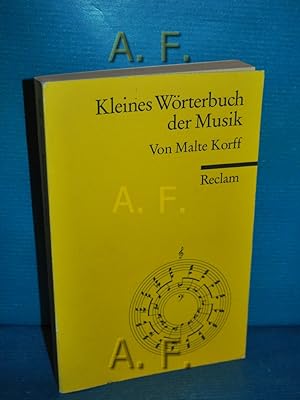 Imagen del vendedor de Kleines Wrterbuch der Musik. Reclams Universal-Bibliothek Nr. 9770 a la venta por Antiquarische Fundgrube e.U.