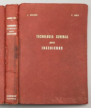 Bild des Verkufers fr Tecnologa general para ingenieros zum Verkauf von Els llibres de la Vallrovira