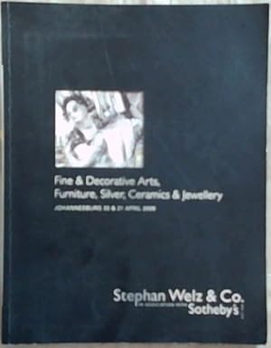Imagen del vendedor de Fine and Decorative Arts, Furniture, Silver, Ceramics and Jewellery a la venta por Chapter 1