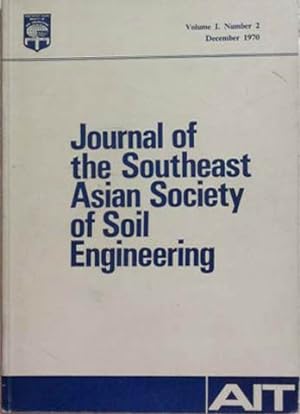 Seller image for Journal of the Southeast Asian Society of Soil Engineering Vol. 1 No. 2 for sale by SEATE BOOKS