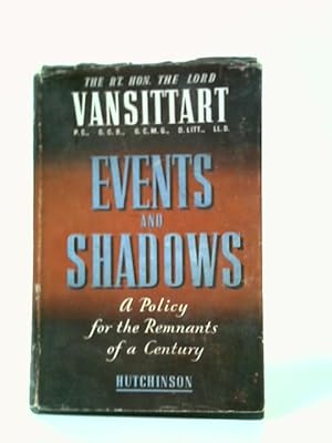 Bild des Verkufers fr Events and Shadows zum Verkauf von World of Rare Books