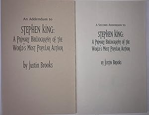 An Addendum to Stephen King: A Primary Bibliography of the World's Most Popular Author Set