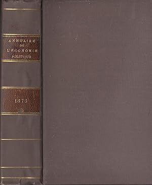 Imagen del vendedor de Annuaire de l'conomie politique et de la statistique, 1875 a la venta por PRISCA