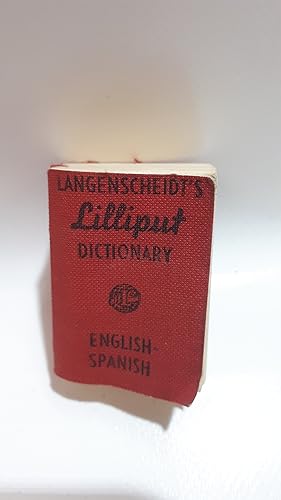 Seller image for LANGENSCHEIDT?S LILLIPUT DICTIONARY ENGLISH-SPANISH for sale by Cambridge Rare Books