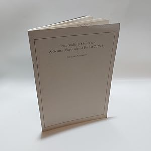 Imagen del vendedor de Ernst Stadler ( 1883-1914 ) A German Expressionist Poet at Oxford a la venta por Cambridge Rare Books