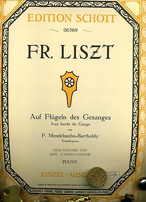 Franz Liszt. Konvolut von 28 Heften von Franz List: Legende No. 2, Francois de Paule marchant sur...