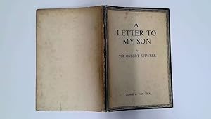 Seller image for A Letter to My Son for sale by Goldstone Rare Books