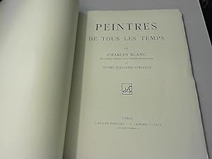 Bild des Verkufers fr BLANC Charles - PEINTRES DE TOUS LES TEMPS zum Verkauf von JLG_livres anciens et modernes