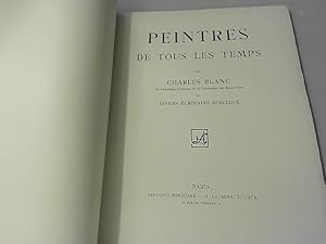 Bild des Verkufers fr BLANC Charles - PEINTRES DE TOUS LES TEMPS zum Verkauf von JLG_livres anciens et modernes