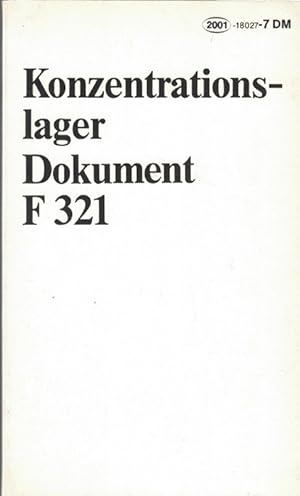 Immagine del venditore per Konzentrationslager Dokument F 321. fr den Internationalen Militrgerichtshof Nrnberg. venduto da La Librera, Iberoamerikan. Buchhandlung