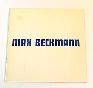 The Eight Sculptures of Max Beckmann, Exhibition, November 2 to 28, 1959