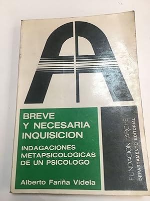 Immagine del venditore per Breve y necesaria inquisicion venduto da Libros nicos