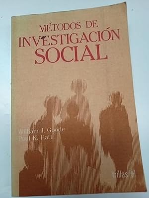 Image du vendeur pour Metodos de investigacion social mis en vente par Libros nicos