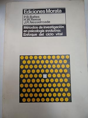 Imagen del vendedor de Metodos de investigacion en psicologia evolutiva: Enfoque del ciclo vital a la venta por Libros nicos