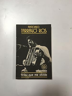 Imagen del vendedor de Cancionero Antonio Tarrago Ros a la venta por Libros nicos