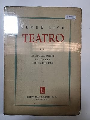 Seller image for Teatro. El dia del juicio - la calle - dos en una isla for sale by Libros nicos