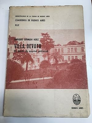 Imagen del vendedor de Villa Devoto un barrio de quietud patriarcal a la venta por Libros nicos