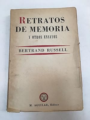 Immagine del venditore per Retratos de Memoria y otros ensayos venduto da Libros nicos