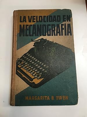 Seller image for La velocidad en mecanografia for sale by Libros nicos