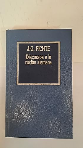 Seller image for Discursos a la nacion alemana for sale by Libros nicos